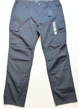 LA Police Gear Men's Urban Ops Tactical Cargo Pants Flat Front Size 46 Black